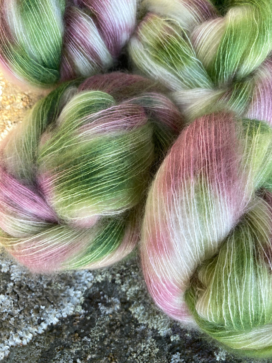 Mørk Rose - Silkmohair